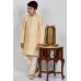 Gold Readymade Fancy Wedding Kurta Pajama for Boys