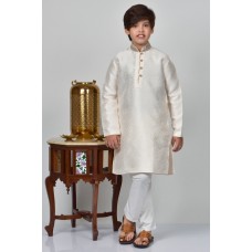 Cream Indian Kids Wedding Kurta Pajama
