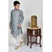 Grey Formal Kids Kurta Pajama Suit