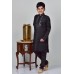 Black Embroidered Kids Kurta Eid Suit