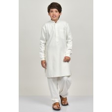 Cream Readymade Boys Eid Kurta Shalwar