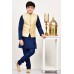 Gold Slim Fit Boys Wedding Waistcoat