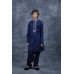 Navy Blue Embroidered Designer Boys Kurta Shalwar Festive Wear