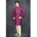 PLUM & BEIGE VIBRANT READYMADE KURTA PYJAMA