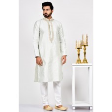 Aqua Marine Fancy Embroidered Kurta for Men