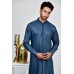 Denim Blue Indian Men Bollywood Kurta Shalwar