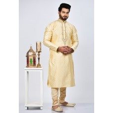 Gold Embroidered Indian Men Wedding Kurta Pajama