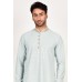 Light Grey Party Kurta White Pajama for Men