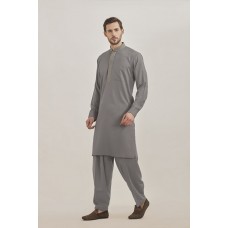 GREY KURTA AND SHALWAR READY MADE MENSWEAR EID SUIT