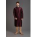 MIDNIGHT DARK MAROON PAKISTANI WEDDING KURTA PAJAMA