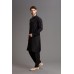 PLAIN BLACK PAKISTANI MENSWEAR SUIT