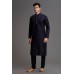 NAVY BLUE EVENING WEAR MENS READYMADE KURTA 