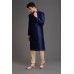 NAVY BLUE EMBROIDERED MEN KURTA PAJAMA