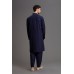 NAVY BLUE PAKISTANI DESIGNER MENSWEAR EID KURTA SHALWAR