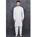  WHITE PAKISTANI MEN'S SALWAR KURTA SET