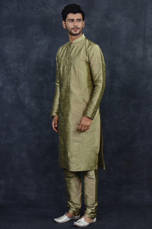 Antique Indian Groom Wear Kurta Pajama & Shawl