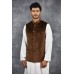 Dark Brown Indian Mens Designer Waistcoat