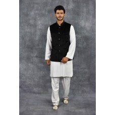 Black Stylish Waistcoat For Men