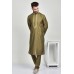Mehndi Green Men's Indian Wedding Kurta Pajama