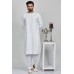 White Embroidered Eid Kurta Pyjama For Men