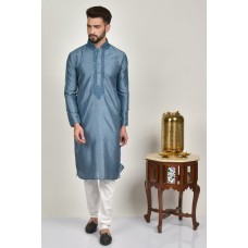 Grey Punjabi Mens Kurta Pajama