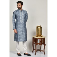 Grey Indian Readymade Fancy Kurta Pajama for Men