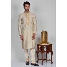 Gold Embroidered Mens Eid Kurta Pyjama