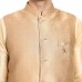 Dark Gold Ethnic Waistcoat for Men 