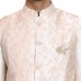 Peach Embroidered Premium Waistcoat for Men