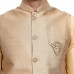 Gold Round Cut Suiting Waistcoat for Men