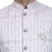 Light Purple Jamawar Textured Men’s Waistcoat