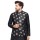 Black & Gold Self-Design Formal Waistcoat for Men