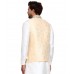 Cream Brocade Style Wedding Waistcoat