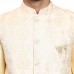 Gold Brocade Ethnic Designer Waistcoat for Men