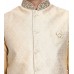Gold Jamawar Wedding Waistcoat