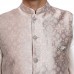 Peach Brocade Style Fancy Waistcoat